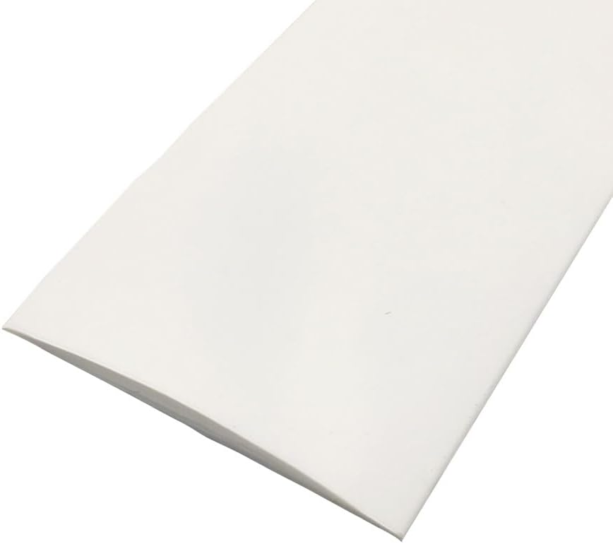 Übergangsprofil Für Bodenverlegung – 1 Stück – Weißes, Flexibles Pvc – Selbstklebend, Kein Bohren Erforderlich – Für Fliesen- Und Parkettböden – 1 M X 5 Cm