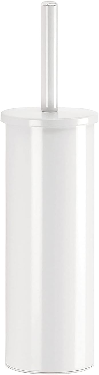 Wandmontierte Wc-bürste – 1 Stück – Mattweißer Edelstahl – Hygienischer, Abnehmbarer Halter – Für Moderne Badezimmer – Kompakte Abmessungen