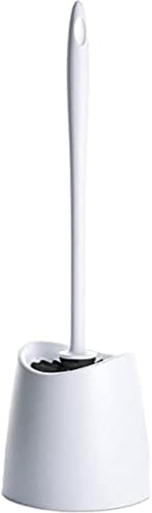 Wc-bürste – 1 Stück – Robustes Polypropylen – Gründliche, Hygienische Reinigung – Modernes Badezimmer – Weiß, 12 X 12 X 38 Cm