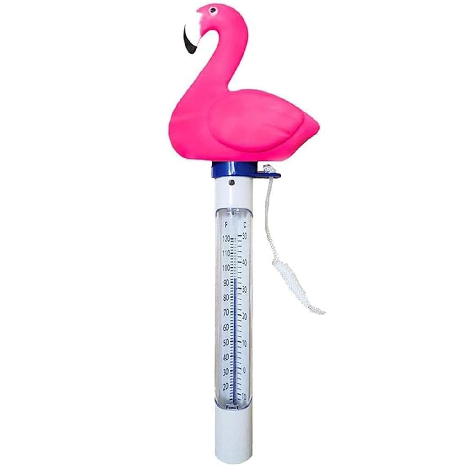 Schwimmendes Poolthermometer – 1 Stück – Robustes Kunststoffgehäuse – Präzise Temperaturmessung – Wassersport & Garten – Weiß