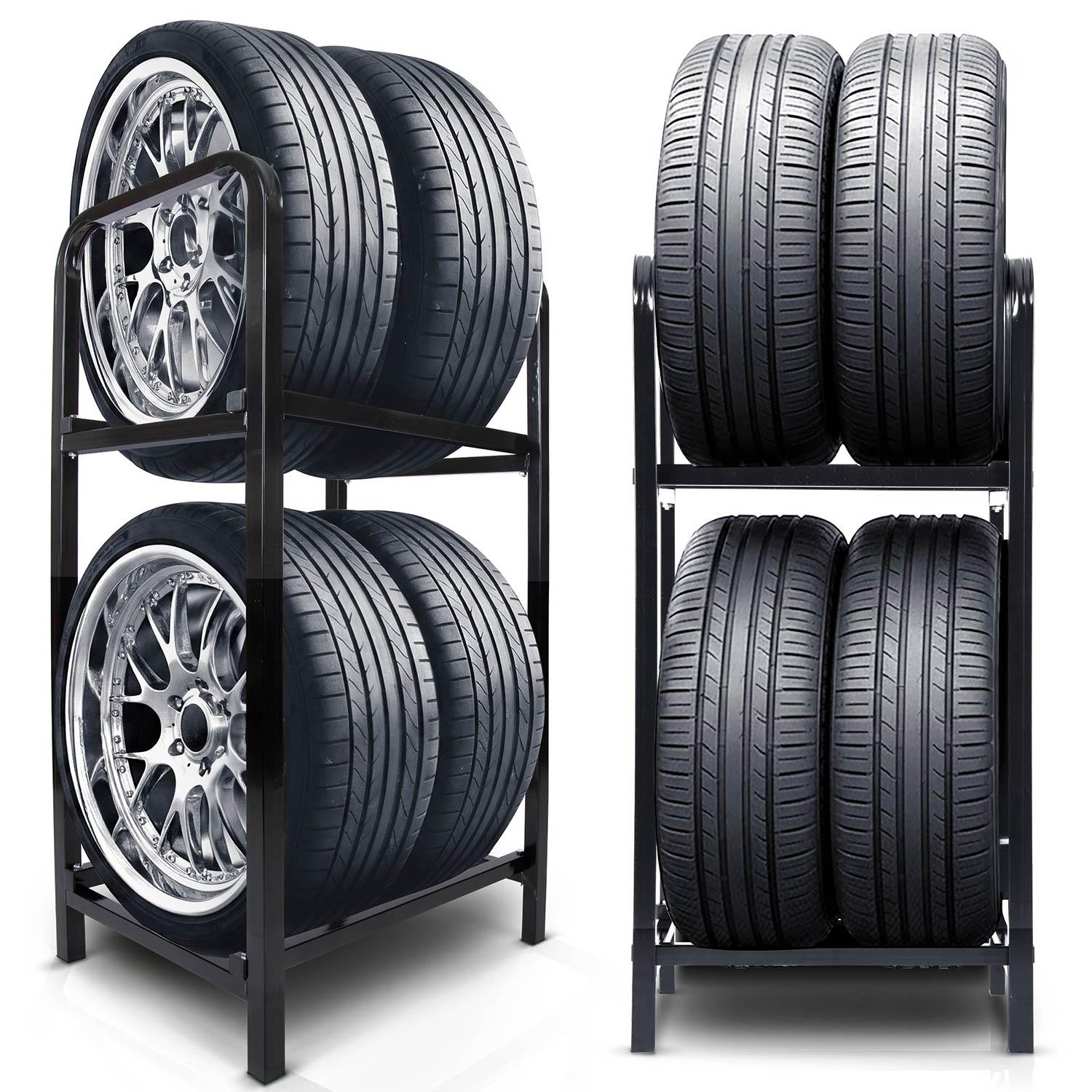 Metal Tire Rack For 4 Tires - Garage Storage Solution