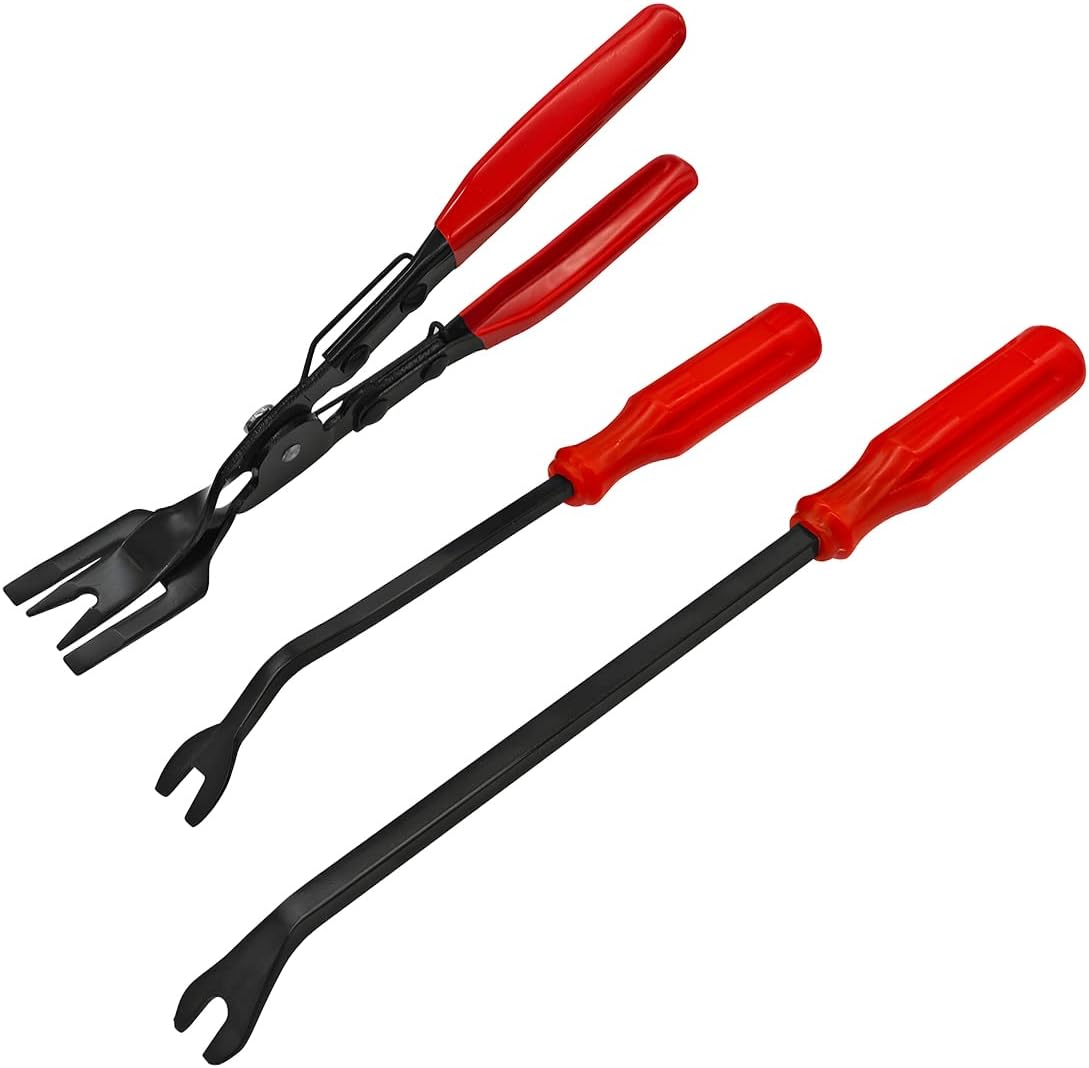 Werkzeug Zum Entfernen Von Clips Und Nieten Für Kfz-zierteile (rot) Ergonomischer Griff, Federmechanismus, Geeignet Für Beengte Platzverhältnisse