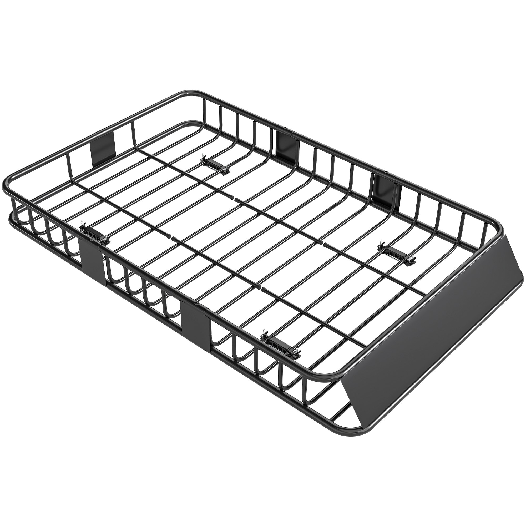 Metall-dachträger Für Autos, 162 X 99 X 16 Cm, Universeller Gepäckträger, 100 Kg Tragkraft, Dachkorb Für Camping, Grillen Und Roadtrips, Schwarz