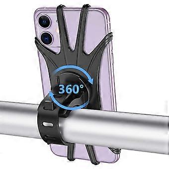Handyhalterung Fürs Fahrrad, Universelle Stoßfeste Silikon-motorradhalterung, 360° Drehbar, Kompatibel Mit Iphone 14, Samsung Und Bildschirmen Von 4 Bis 6,5 Zoll.
