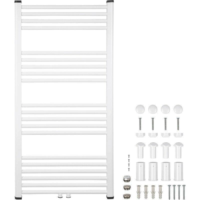 [gebraucht] B-ware Wasserführender Heizkörper 637w 60x120cm Handtuchheizkörper Weiß 2in1-anschluss