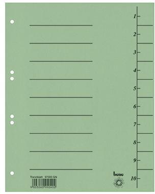 Bene Trennblatt Bene Din A4 Karton Grün 100 St./pack. Bene Din A4 Karton Grün 100 St./pack.