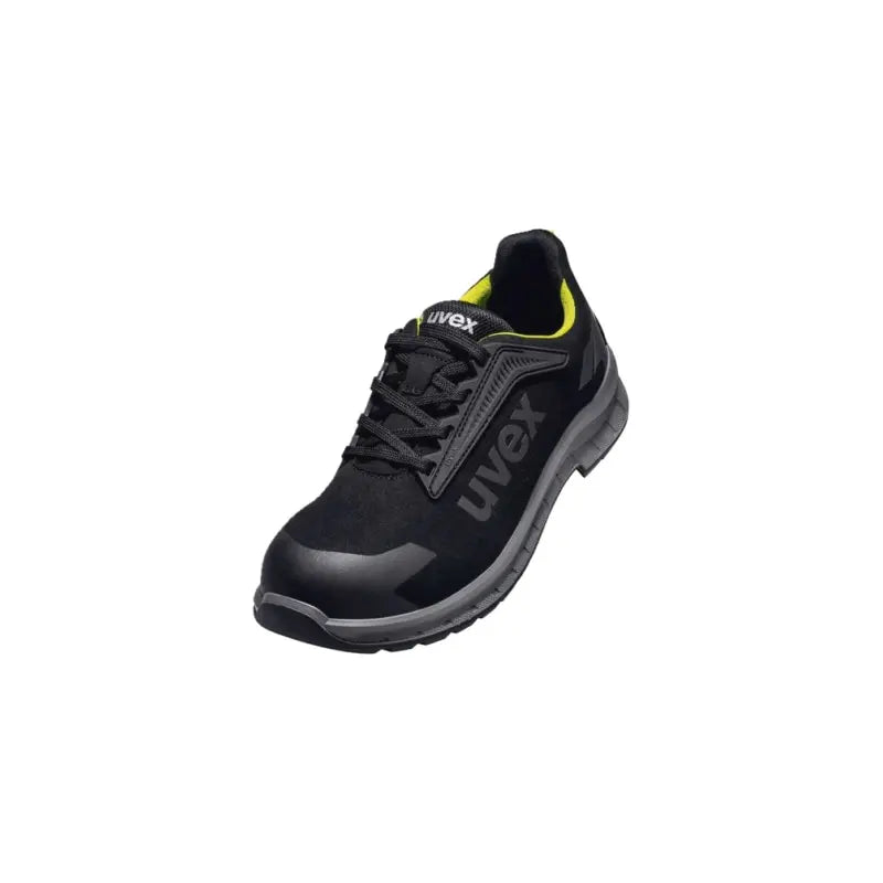 [neuwertig] B-ware Halbschuhe Schuhe Uvex S3 S Trend Schwarz Gelb Weite 11 Größe 45 6941245