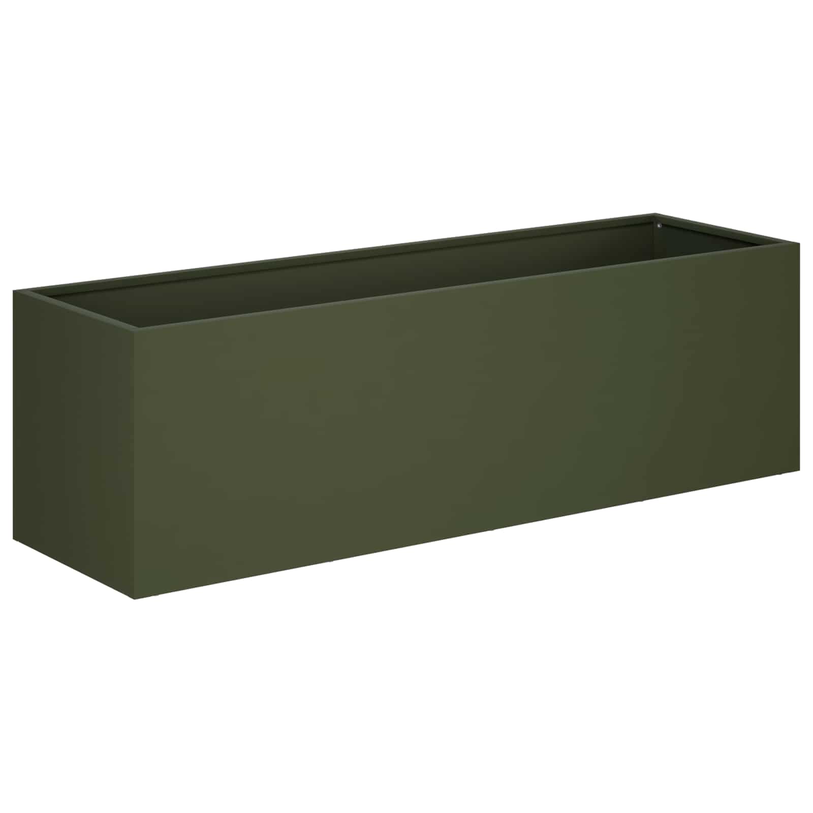 Garten-pflanzgefäß Olivgrün 100 X 30 X 30 Cm Vidaxl