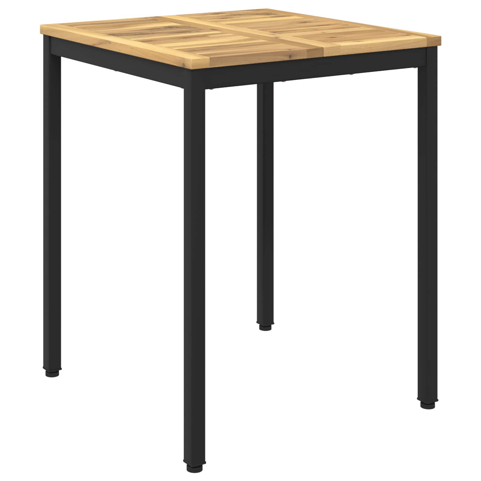 Gartentisch Weiß Und Schwarz 60 X 60,5 X 75 Cm Vidaxl