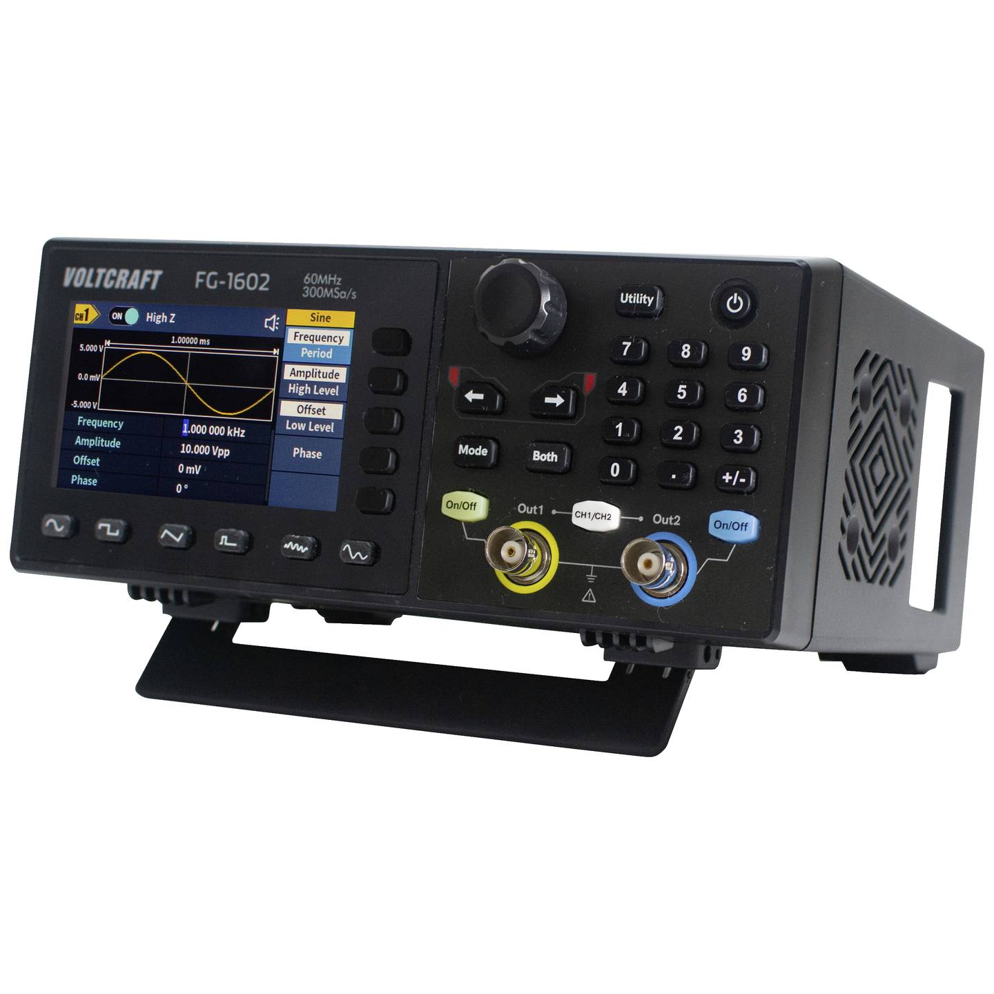 [gebraucht] B-ware Voltcraft Fg-1602 Funktionsgenerator Signalgenerator 60mhz 2-kanal Usb Lcd