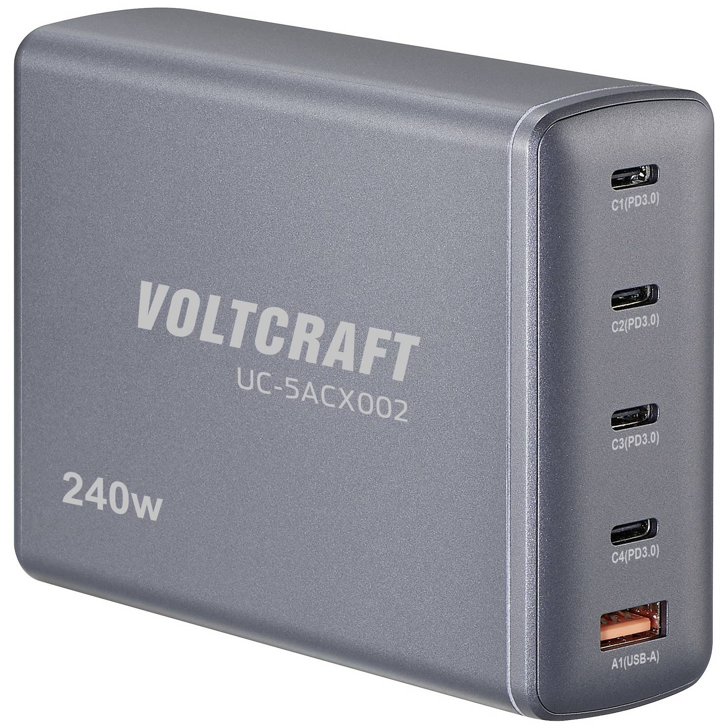 [gebraucht] B-ware Voltcraft Uc-5acx002 Usb-ladestation Tischladegerät Ladegerät Multistecker