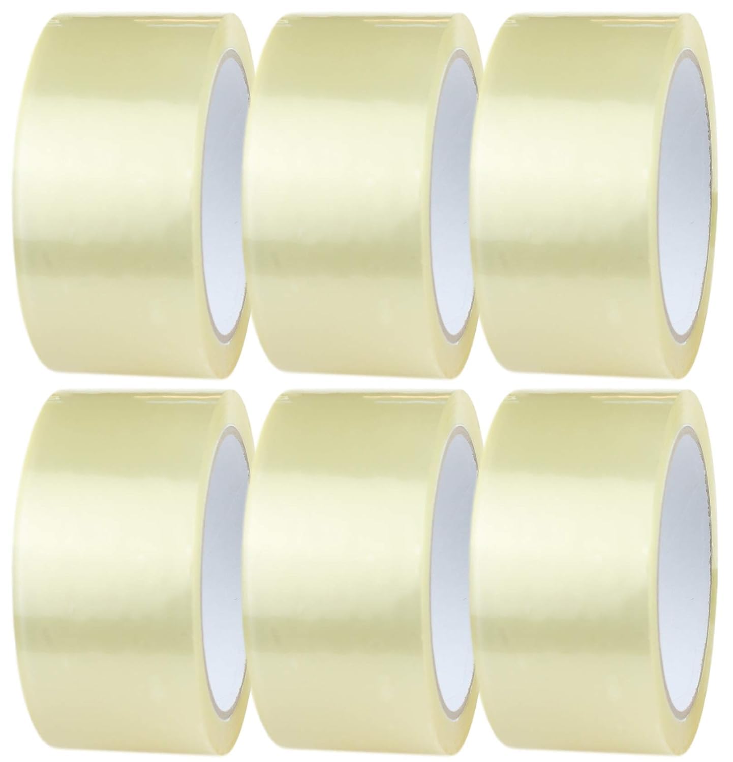 Transparentes Klebeband, 6 Rollen, 48 Mm X 50 M, Durchsichtiges Verpackungsklebeband Geeignet Für Kartons, Schachteln Und Umzugspakete.