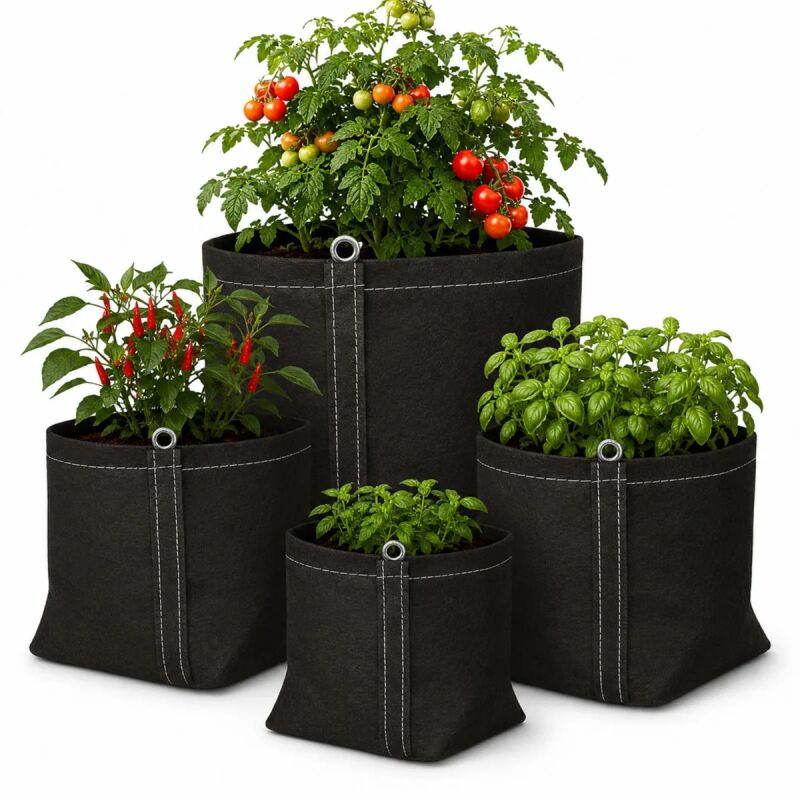 Stofftopf 0,3 Liter 6 X 6 X 14 Cm Pflanzsack Pflanzbeutel Stofftopf