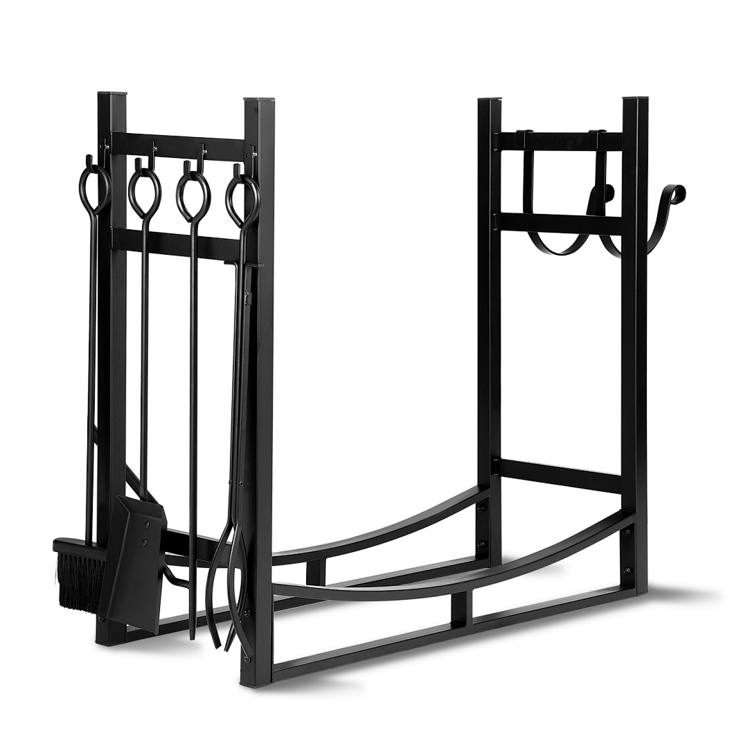 Wolketon Kaminholzregal Brennholzregal 120kg Feuerholzregal Kaminholzständer Stapelhilfe
