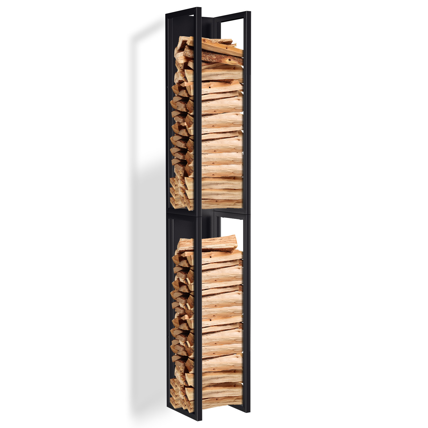 Wolketon Kaminholzregal 2525160cm Metall Brennholzlager Brennholzregal Wohnzimmer Brennholzständer
