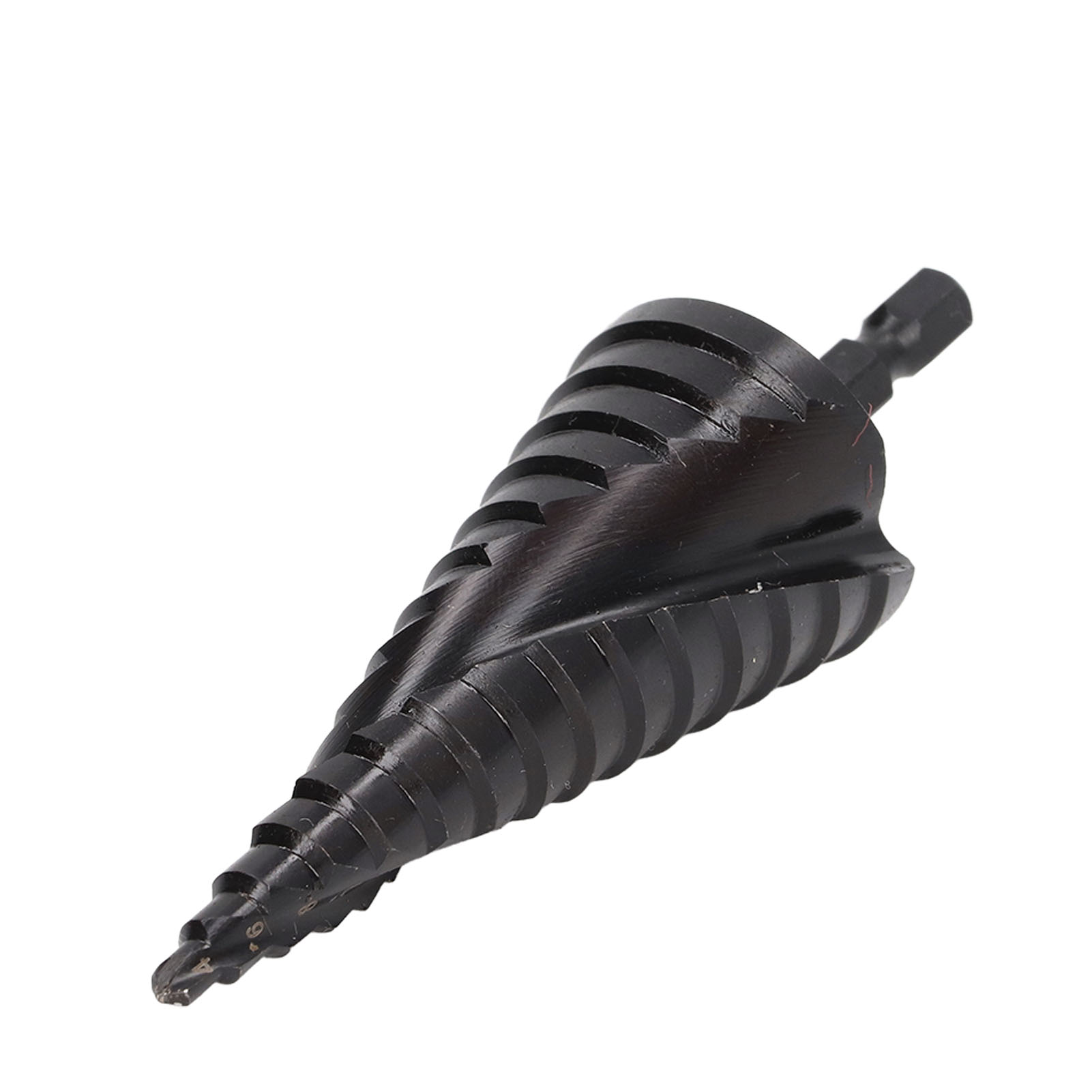Hss-stufenbohrer, Spiralnut, Pagodenlochreibahle, Werkzeug Mit Sechskantschaft Aus Schwarzem Metall, 15 Stufen (4 Bis 32 Mm).