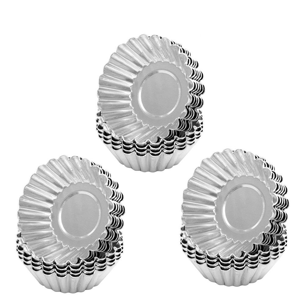 Eierkuchenformen, Mini-muffin- Und Kuchenformen Aus Aluminium, Antihaftbeschichtete Cupcake-formen, Wiederverwendbare Küchenbackutensilien, 30-teilig.