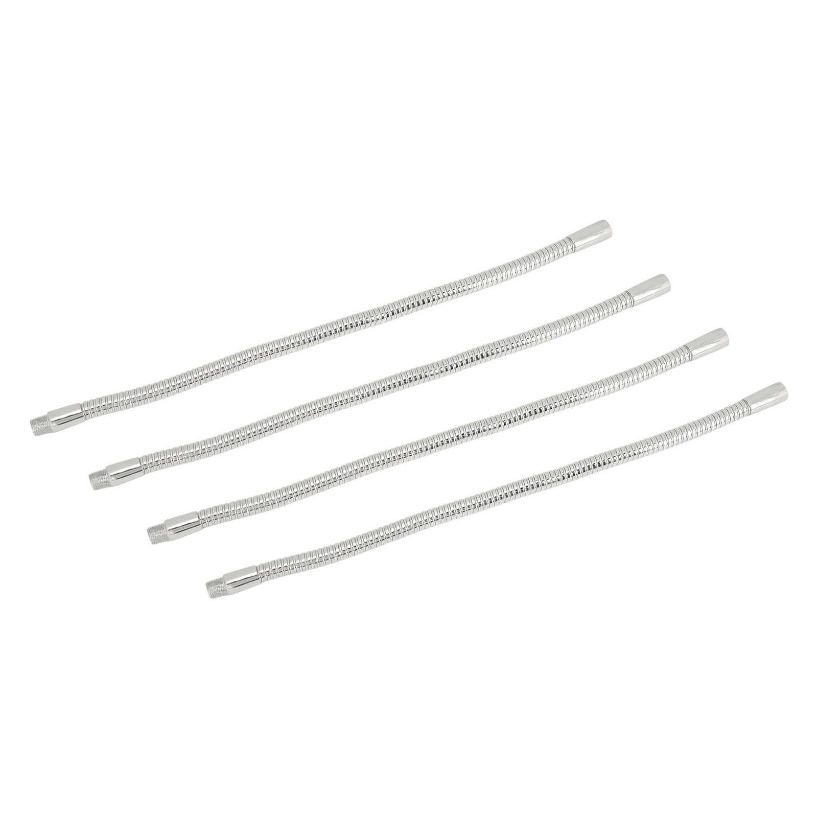 Led-schwanenhalslampe, 4 Stück, Tischlampenzubehör, 35 Cm Verchromtes Metallrohr.