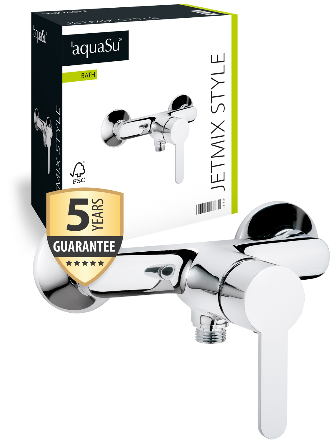 'aquasu® Einhandmischer Jetmix Style Für Brause Chrom Wasserhahn Einhebelmischer Armatur Mischbatterie Duscharmatur