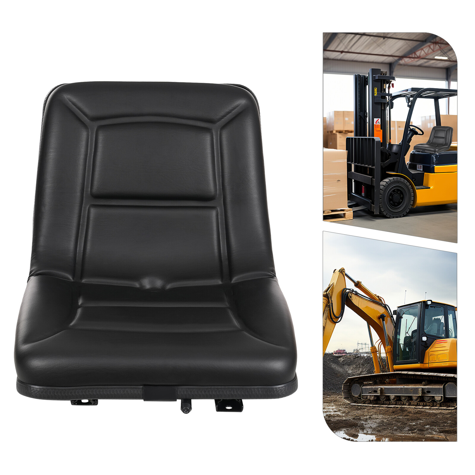Asiento Universal Para Tractor, Asiento Compacto Y Estrecho Para Cortacésped Con Orificio De Drenaje, Rieles Resistentes Al Agua Y Ajustables, Para Cortacéspedes Autopropulsados, Negro