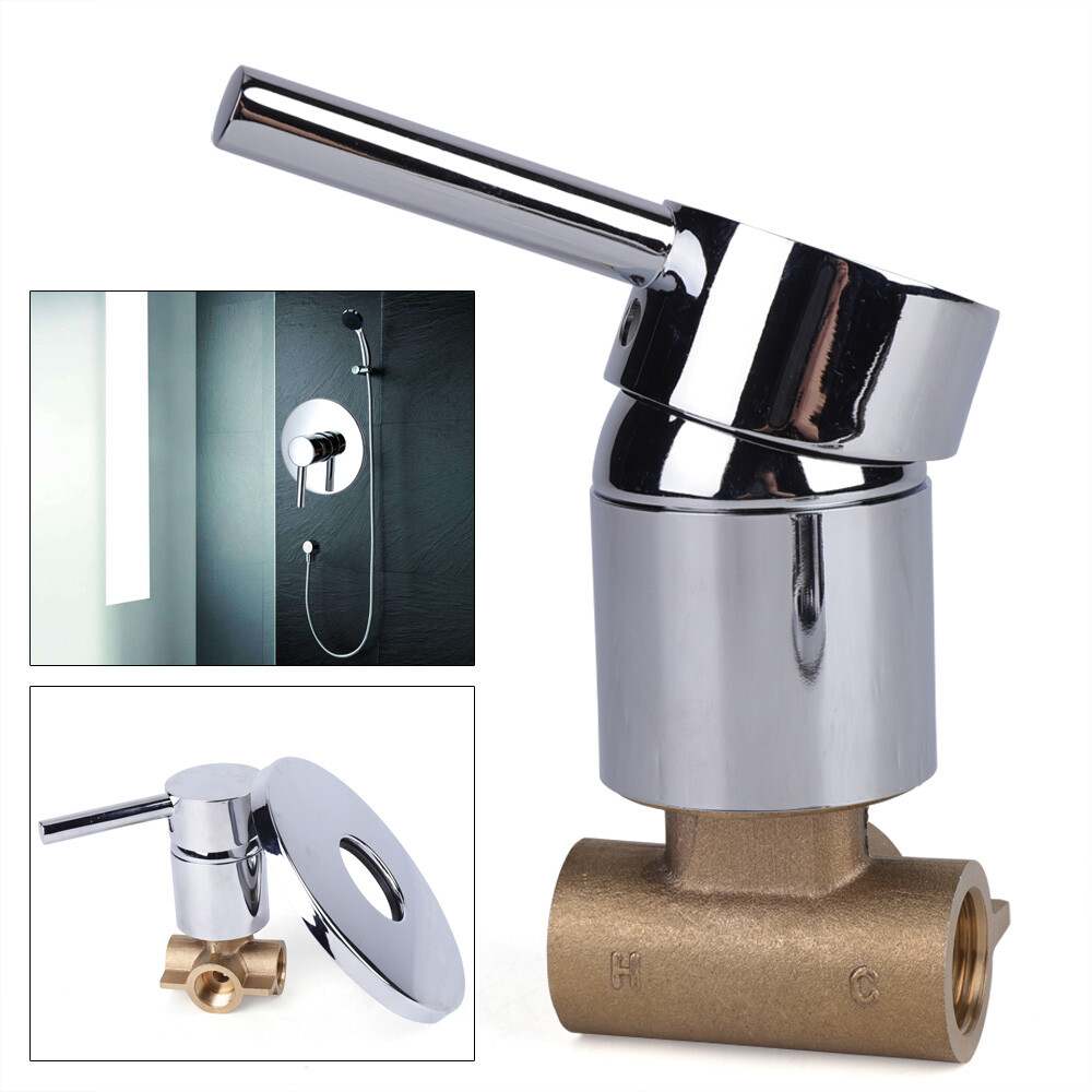 1-wege Ausgang Heiß- Und Kaltwasser-mischbatterie Duscharmatur Badewannenarmatur Für Duschraum/badezimmer (threaded)