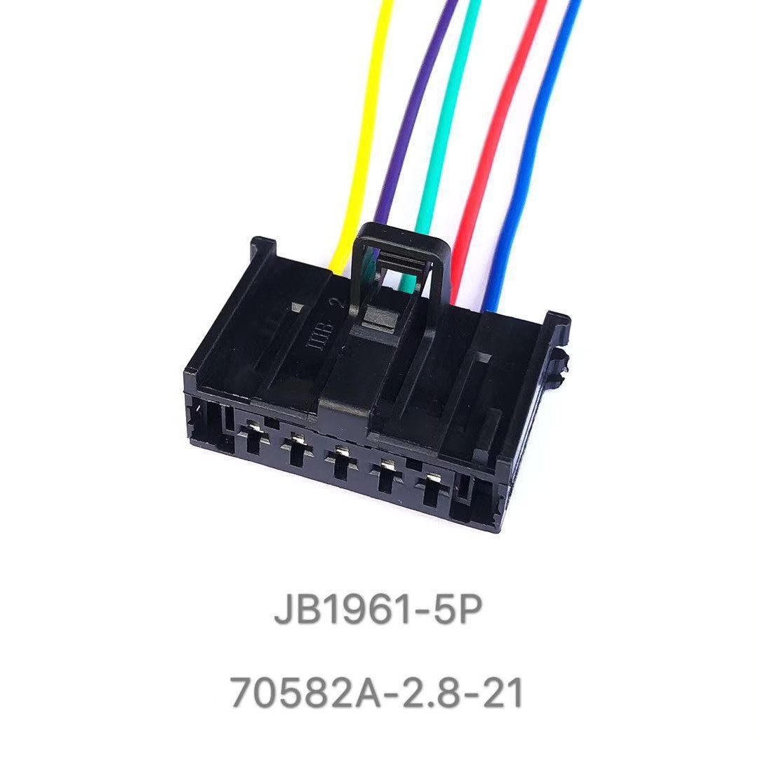 2.8 Serie 5p 5-loch Schwarzer Kfz-kabelbaumstecker Dj70582a-2.8-21