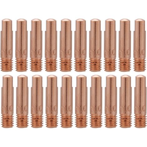 20 Kupferkontaktspitzen Für 15ak Mig/mag-schweißbrenner-verschleißteile (1,0 Mm)