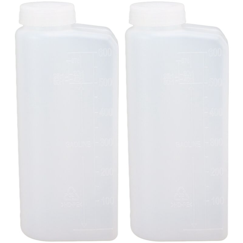 2-teilige 600-ml-mischflasche Für Zweitaktöl/benzin/kraftstoff, Professioneller Ölmischbehälter Für Kettensägen Und Bügelmaschinen