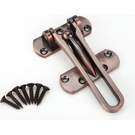 Hochbelastbarer Sicherheitstürriegel Aus Zinklegierung Für Haus- Oder Hoteltüren (rotbronze)