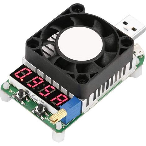 Ld25 Elektronisches Usb-ladegerät, Einstellbares Elektronisches Usb-ladegerät Mit Digitalanzeige, Batterietest, Widerstandsmessung, Spannungsmessung, Strommessung, Konstantstrommessung 0,25 A–4 A Mit