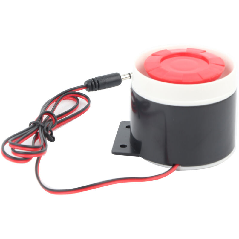 Mini-alarmhorn Mit Kabelanschluss, 12 V Dc, 110 Db Alarmsystem Für Die Heimsicherheit
