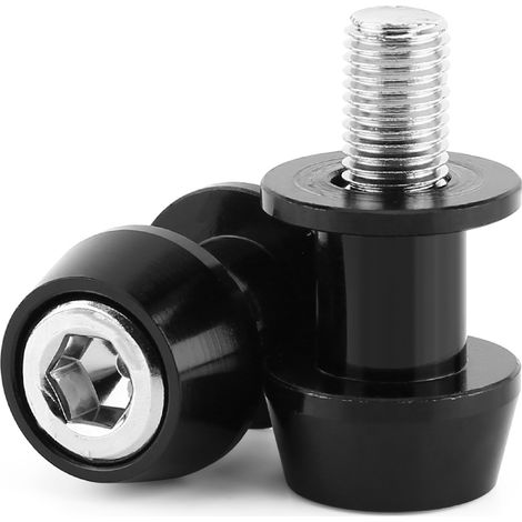 Cnc-gefräste Motorradschwingen-spulengleiter Aus Aluminiumlegierung Zur Unterstützung Der Schwingenspulen (10 Mm, Schwarz)