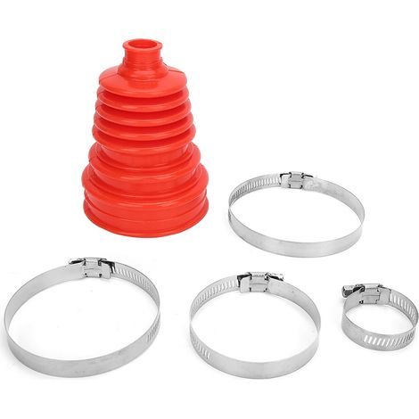 Universelle Silikon-staubschutzmanschette Für Cv-gelenke, Kugelkopf-rundklemm-set Mit Konstanter Drehzahl, Rot
