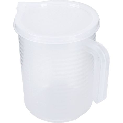 Transparente Messbecher Aus Kunststoff Mit Deckel, Küchen- Und Backzubehör, 500 Ml/1000 Ml, 1000 Ml