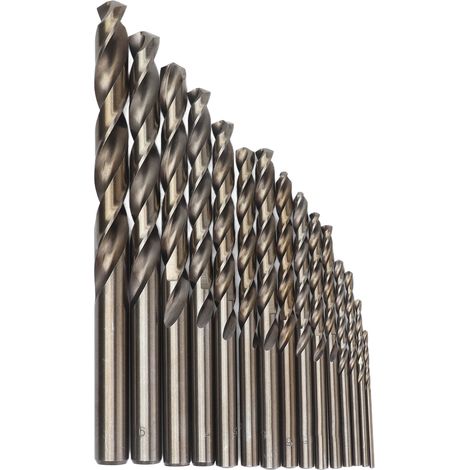 Universelle Kobaltbohrer, 15-teiliges Set Mit 135°-drehbohrern Aus Hochleistungsschnellstahl Für Hartmetall