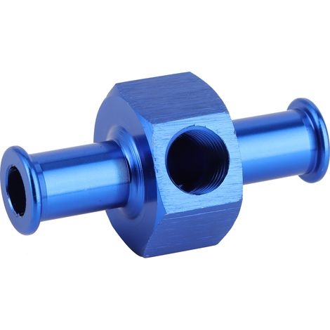 Portblue Universal-adapter Für Lachgas-kraftstoffdruckanzeige Aus Aluminiumlegierung, 3/8-zoll-schlauchanschluss, 1/8-zoll-npt-anschluss