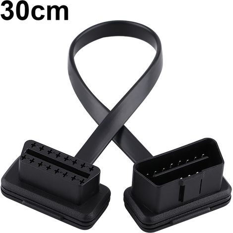 Obd2-diagnoseverlängerungskabel-adapter (16-polig, Stecker Auf Buchse), 30 Cm/12 Zoll Länge