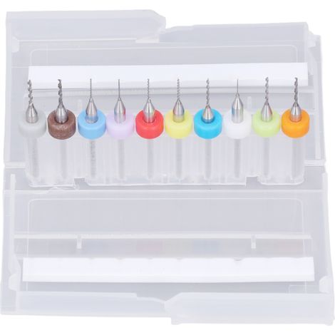 Packung Mit 10 Mini-hochgeschwindigkeitsbohrern, Hohe Verschleißfestigkeit Und Hohe Zähigkeit, Aus Wolframkarbid, Für Die Industrie.