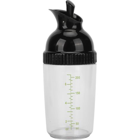 200-ml-salatdressing-shaker (bpa-frei) Mit Deckel Für Kitchenblack, Auslaufsicher, Inklusive Deckel