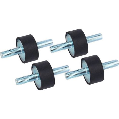 Stück Antivibrations-gummilager Für Ccnette-rahmen, Gummidämpfer Mit Doppelschraubenbolzen 30 15 M823