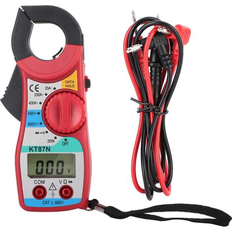 Digitales Multimeter, Kt87n 600v/450v Dc/ac Digitales Zangenmessgerät 20-400a Amperemeter Digitales Multimeter Mit Lcd-anzeige Digitales Zangenmessgerät