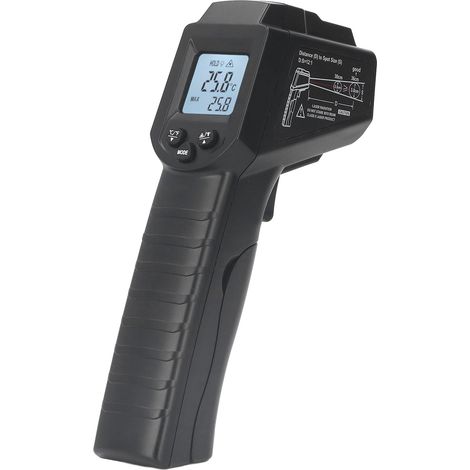 Infrarot-thermometer, Berührungsloses Laser-thermometer -50℃-550℃ (-58℉-1022℉) Mit Farb-lcd-bildschirm Für Küchenreparaturen In Der Pizzaindustrie, Einstellbarer Emissionsgrad (nicht Für Menschen Geei