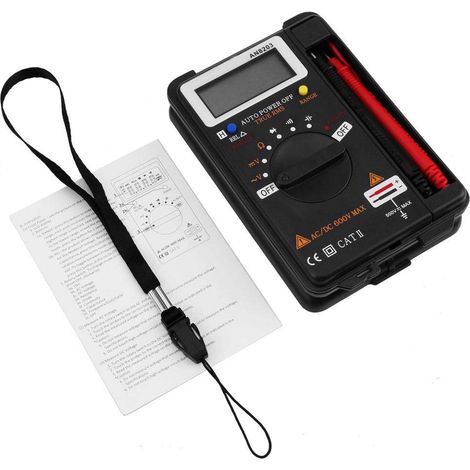 Digitales Voltmeter An8203, Digitales Multimeter, Ac/dc-voltmeter, Ohmmeter, Lcd-anzeige, 4000 Zähler