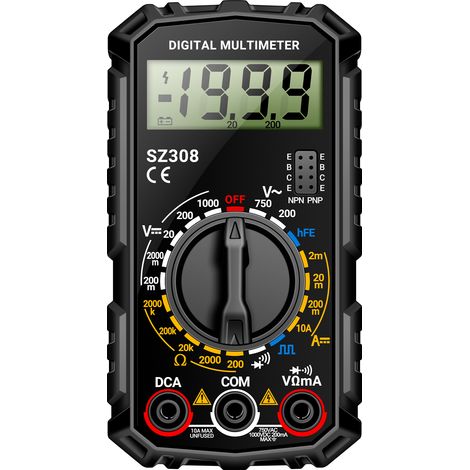 Sz308 1999 Count Hfe Ac Dc Tragbares Digitalmultimeter