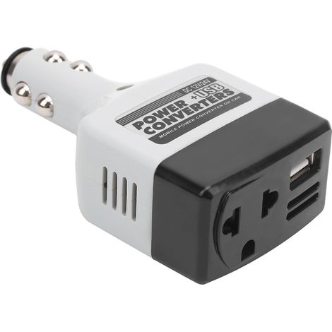 12v/24v-mobilstromwandler, Automatisches Usb-ladegerät Zum Laden Von Mobiltelefonen, Schwarz