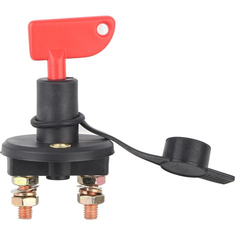 Universeller 12v/24v Kfz-batterie-trennschalter Mit Hauptschalter Und Abnehmbarem Schlüssel