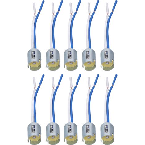 10 Stück 1156 Led-blinkerlampenfassungen Mit 3,5-zoll-gleichstrom-12-v-flexkabel