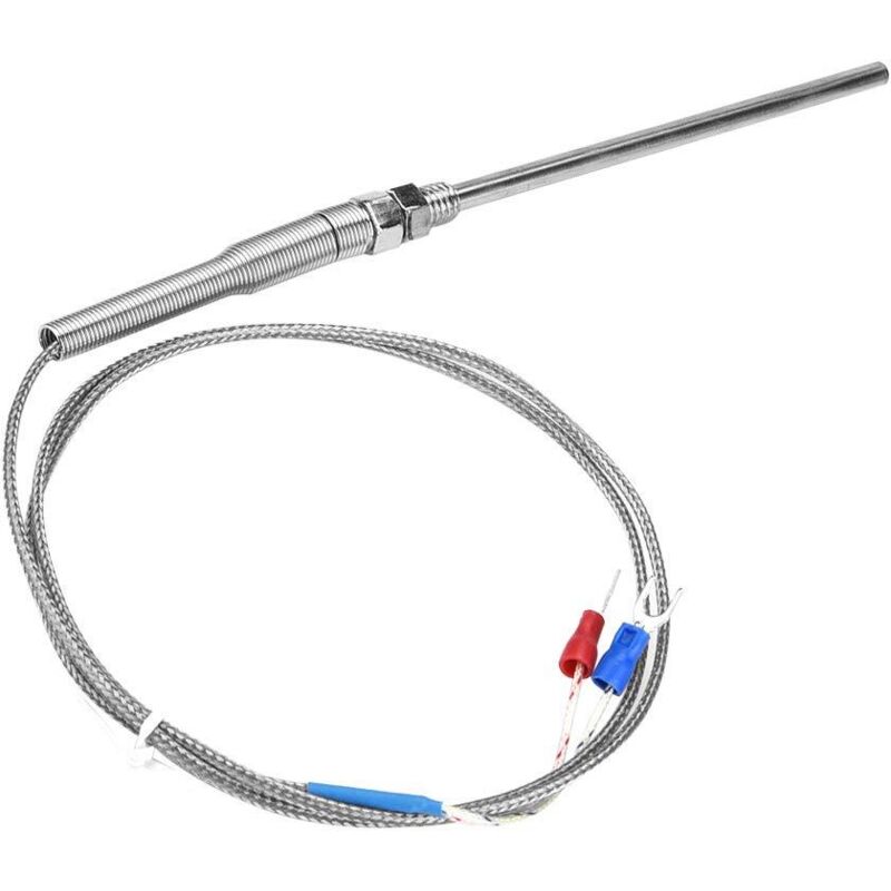 Thermoelement Typ K Mit M8-gewinde, L25-204y 100 Mm Sonden-temperaturfühlerdraht, 0-400℃ (1 M)