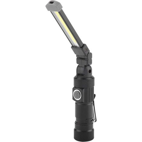 Cob-led-arbeitsleuchte, Usb-wiederaufladbare Led-arbeitsleuchte, 360°-cob-lampe Mit Magnetfuß Und Drehbarem Haken Für Den Innen- Und Außenbereich