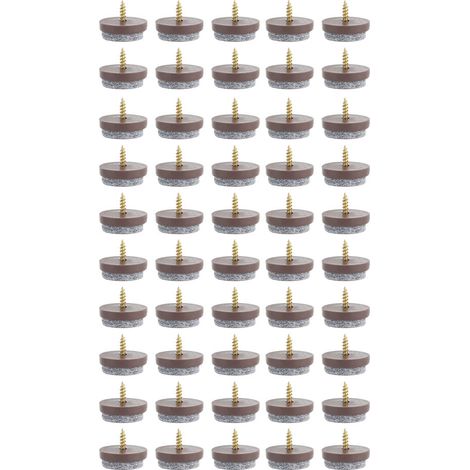 50 Filzgleiter Für Möbel, Schränke, Tische, Sofas, Stühle Und Als Rutschfeste Bodenschoner (22 Mm)